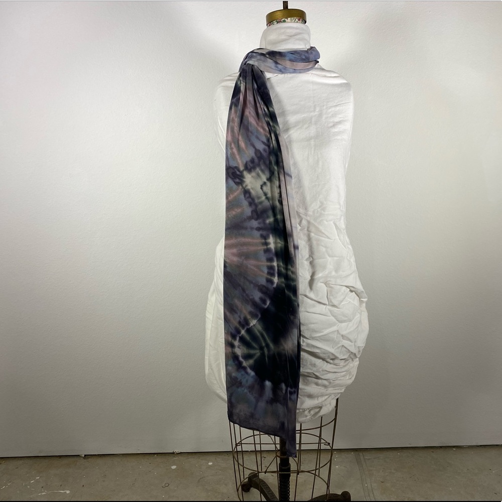 Brightly Twisted tye dye scarf